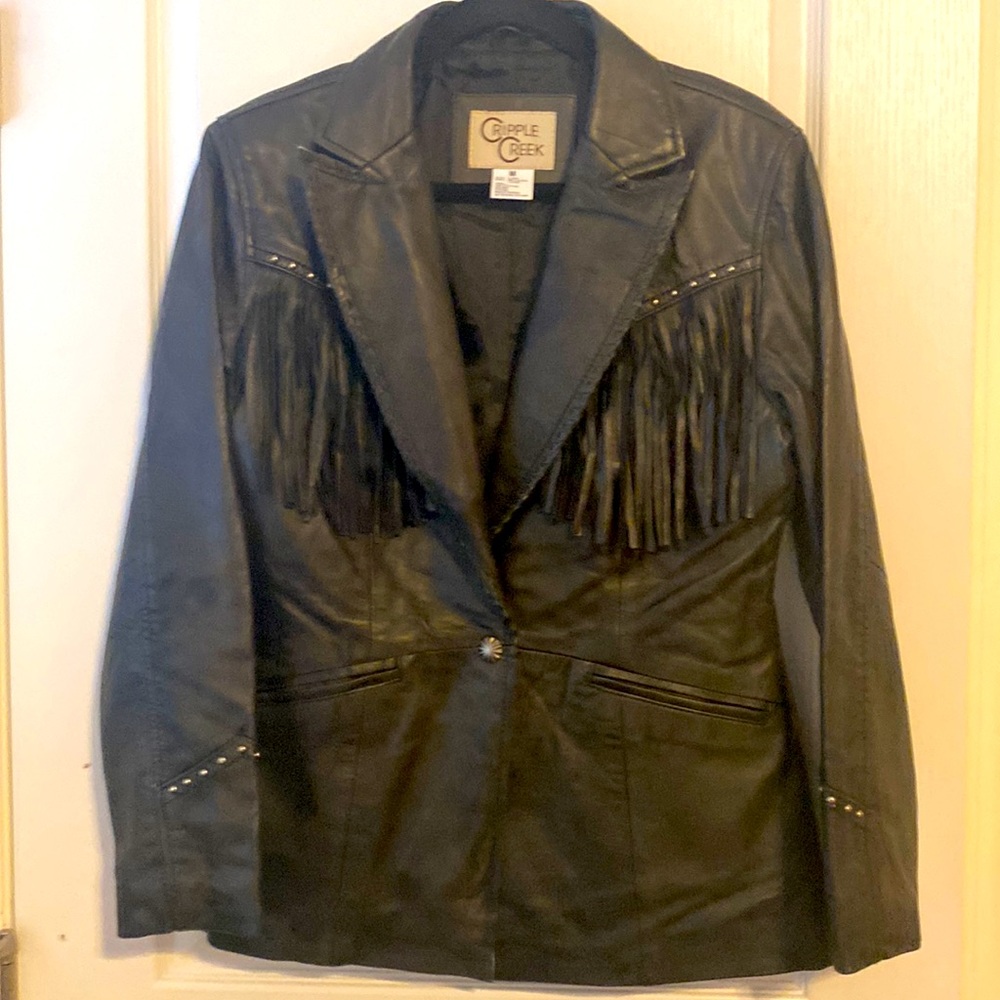 Cripple Creek leather blazer jacket new w/o tags